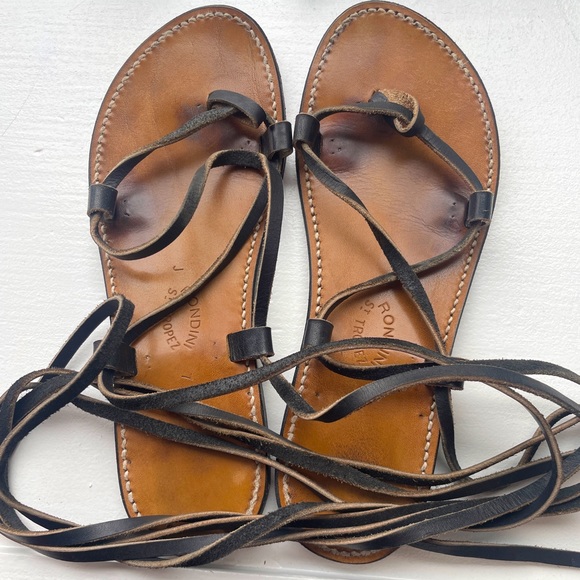 Rondini Shoes - Bikini Double Tanned Leather Sandals